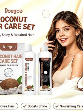 HOEGOA Rosemary & Coconut Milk Shampoo & Conditioner Set
